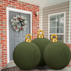 Jetec balls on a porch showing curb appeal and easy outdoor decoration