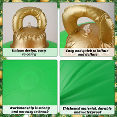 Jetec inflatable ball placed on lawn illustrating bright outdoor decoration and curb appeal