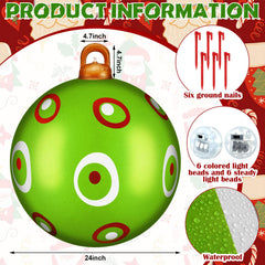 Jetec inflatable on yard showing water-filled base for stability and wind resistance