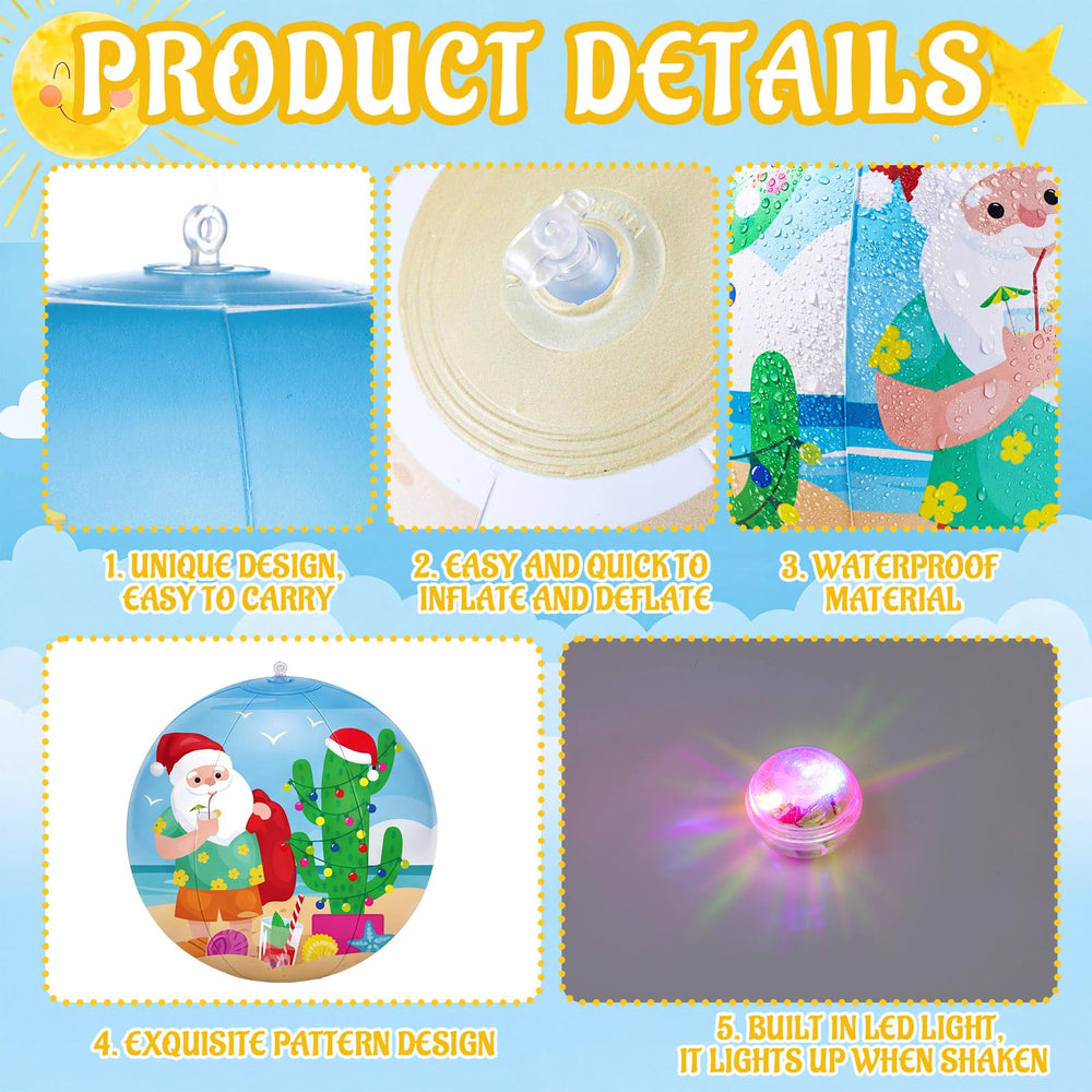 Jetec illuminated inflatables at night creating visible walkway and party lighting