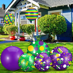Jetec inflated balls arranged on a lawn demonstrating striking curb appeal benefit