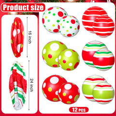 Jetec giant balls floating in pool adding playful and colorful seasonal decor