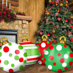 Jetec porch display with inflatable balls creating an eye-catching entry