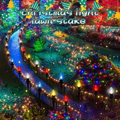 Jetec stakes lined along sidewalk, tidy illuminated pathway benefit