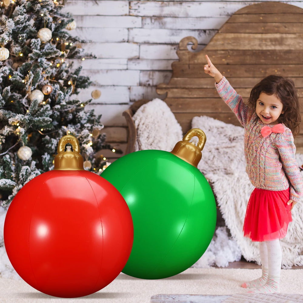 Jetec window display using inflatable ball for eye-catching seasonal decor