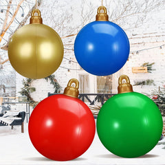 Jetec yard display at night highlighting visible festive lawn decoration