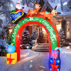 JETEHO close-up of Santa on sleigh detail adds holiday charm