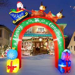 JETEHO front view of 10ft archway creating a festive entrance