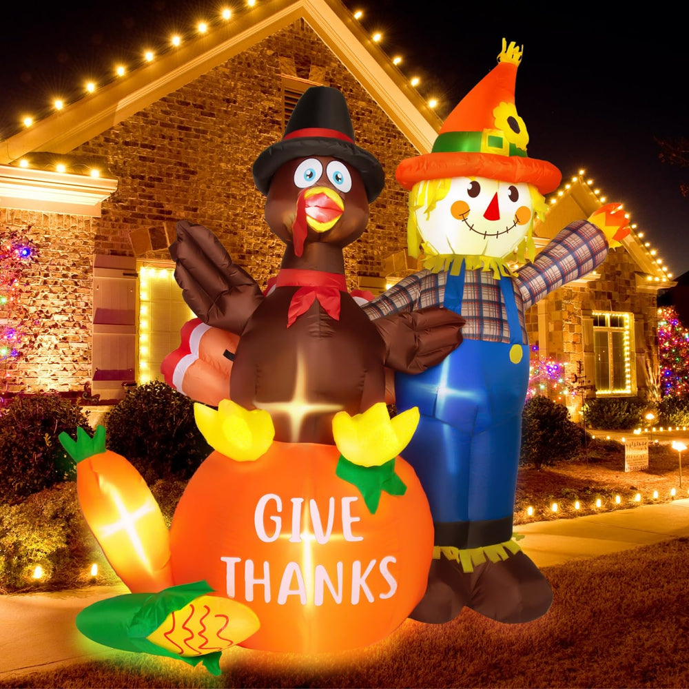 JETEHO lit nighttime lawn display creating welcoming evening visibility