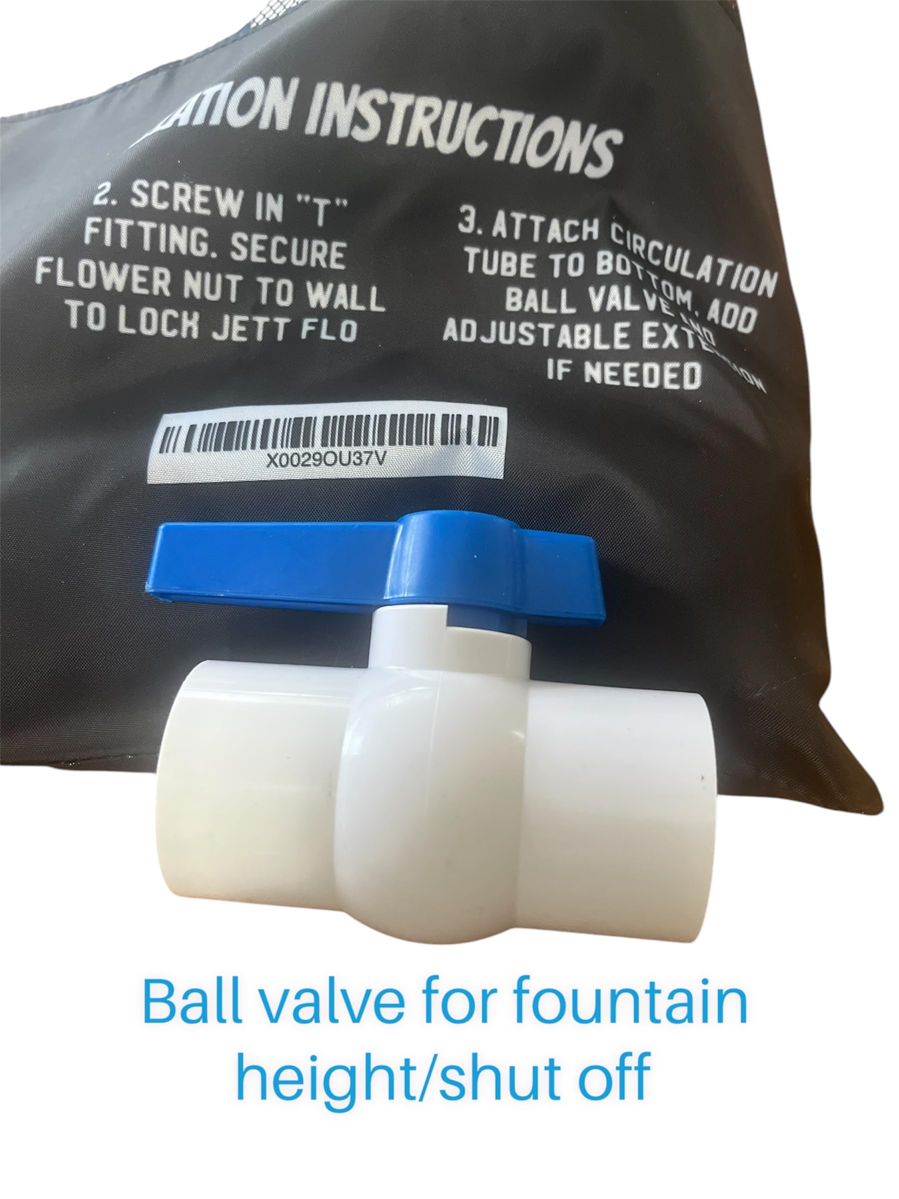 jett flo operating in pool producing visible fountain and improved water movement