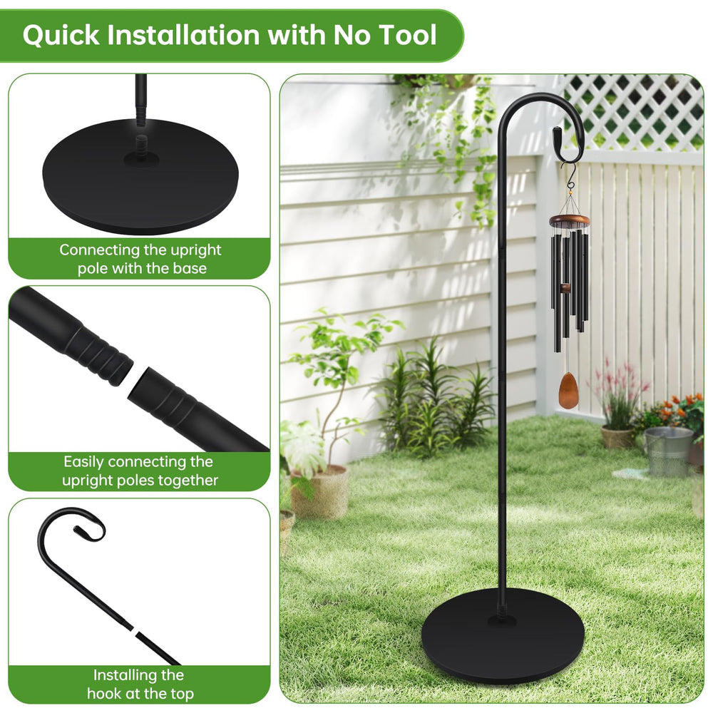 JETTIFY hanging a bird feeder on patio demonstrating secure outdoor use