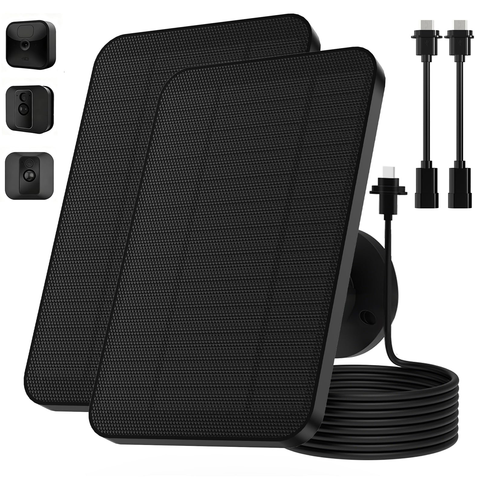 Jevehip front view of two solar panel kits showing included accessories and packaging benefit efficient setup