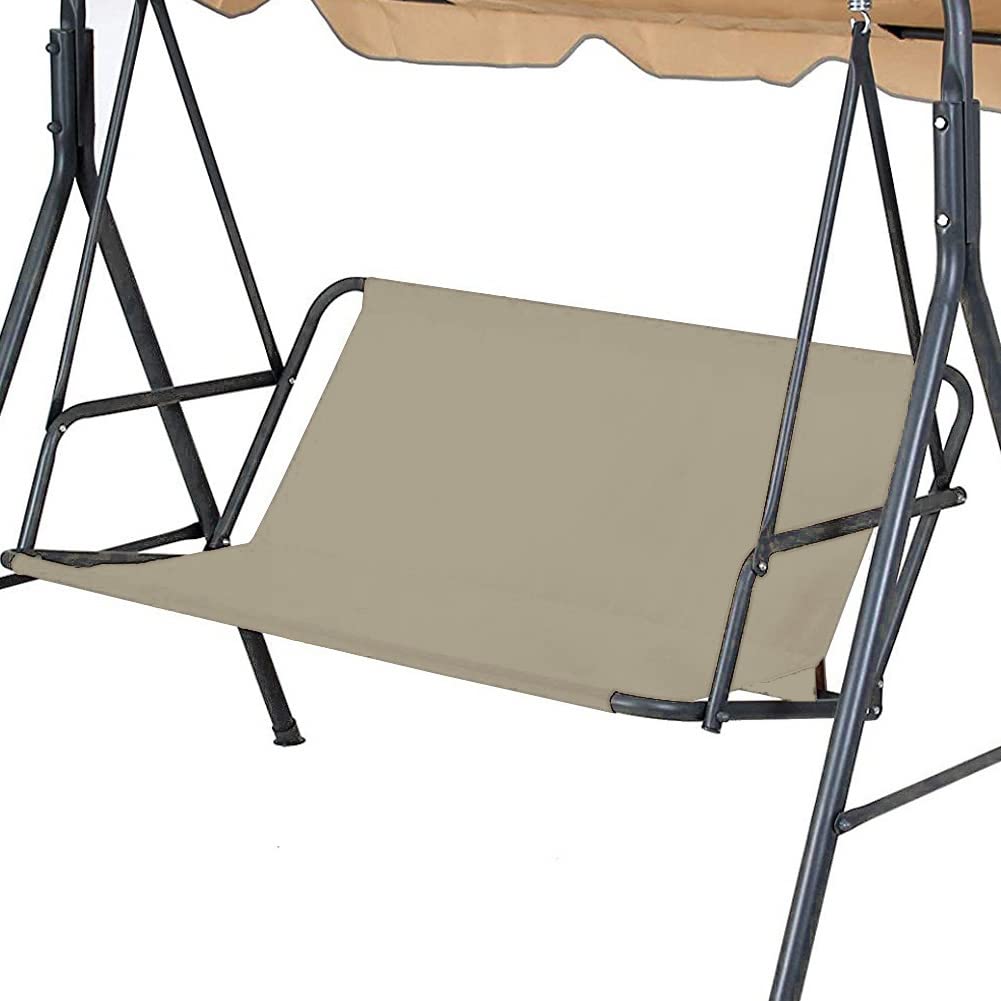 JEWELTH front view of beige swing seat cover showing full fit and protection