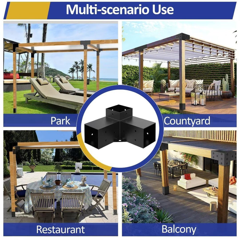 JEXALINE bracket holding sunshade fabric illustrating tidy attachment and weather resistance