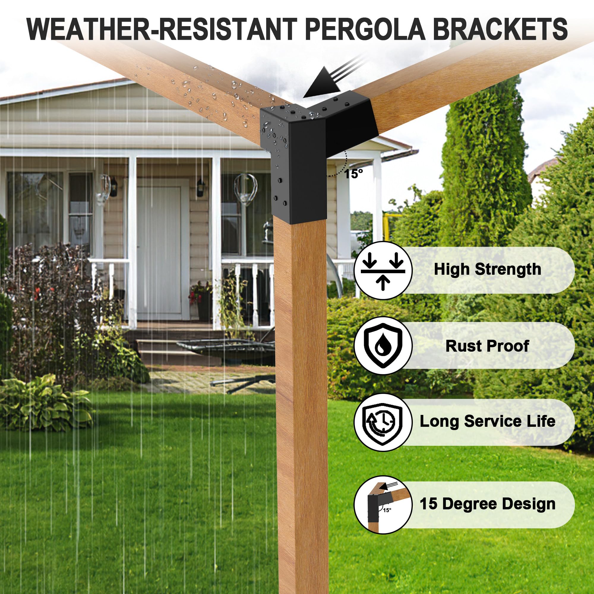 JEXALINE side profile illustrating the 15-degree angle for accurate roof alignment