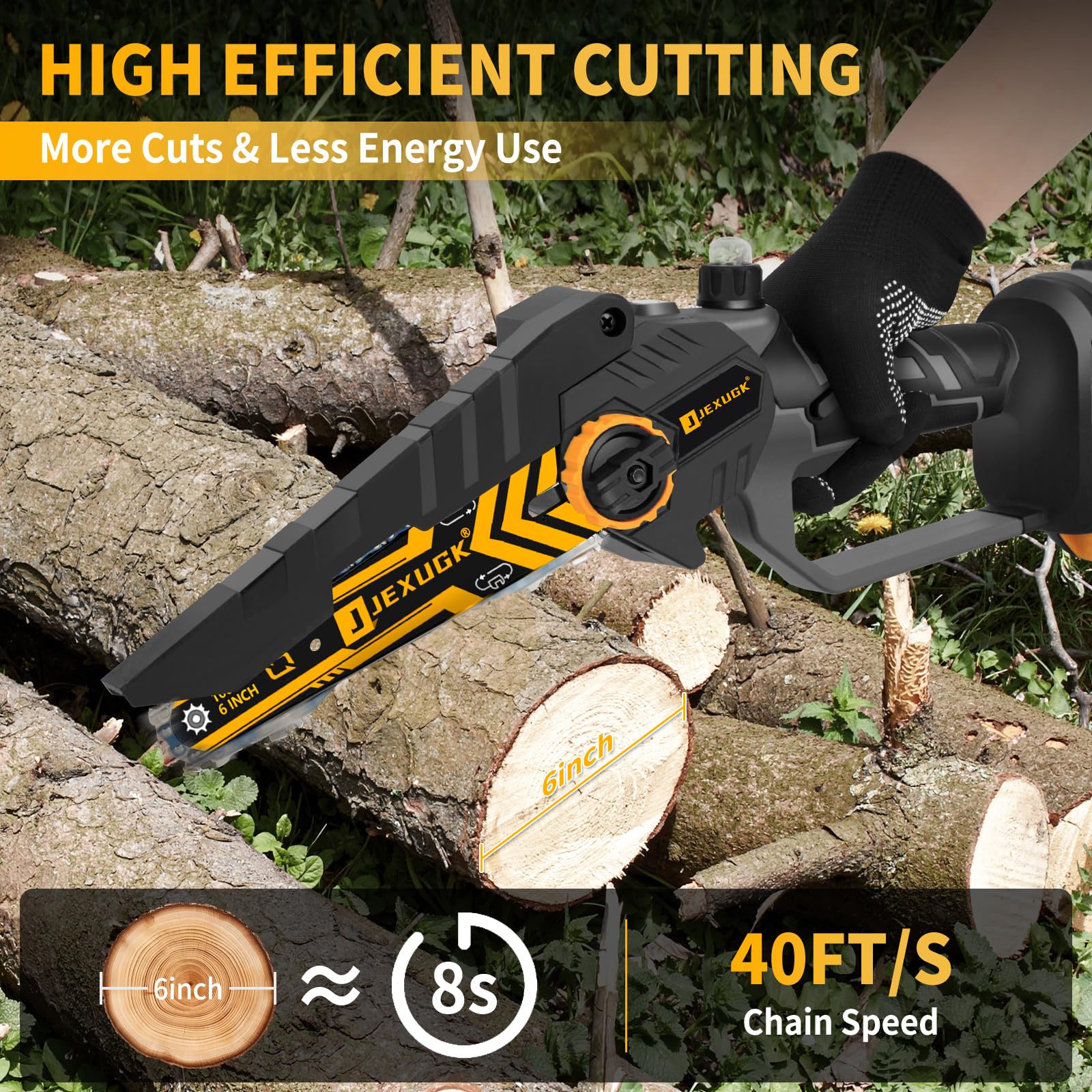 JEXUGK in hand pruning branch demonstrating easy handling