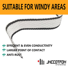 JHCCOTFOH polytape in use across paddock providing visible animal barrier