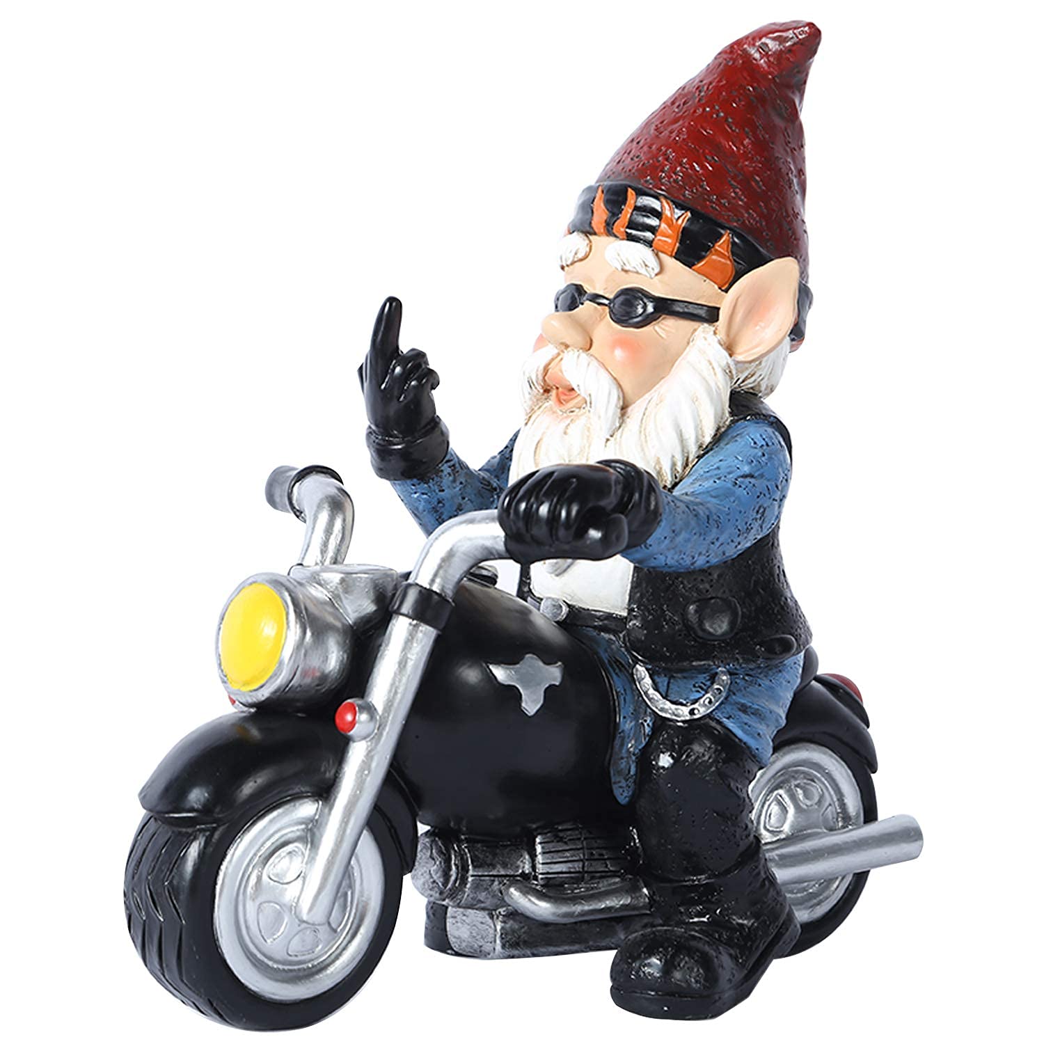 JHWKJS gnome front view showing cheerful pose and durable finish