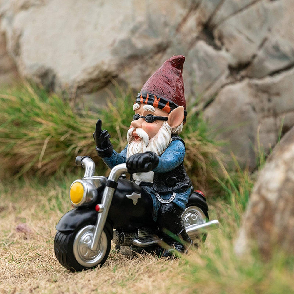 JHWKJS gnome side profile demonstrating sturdy stone resin construction