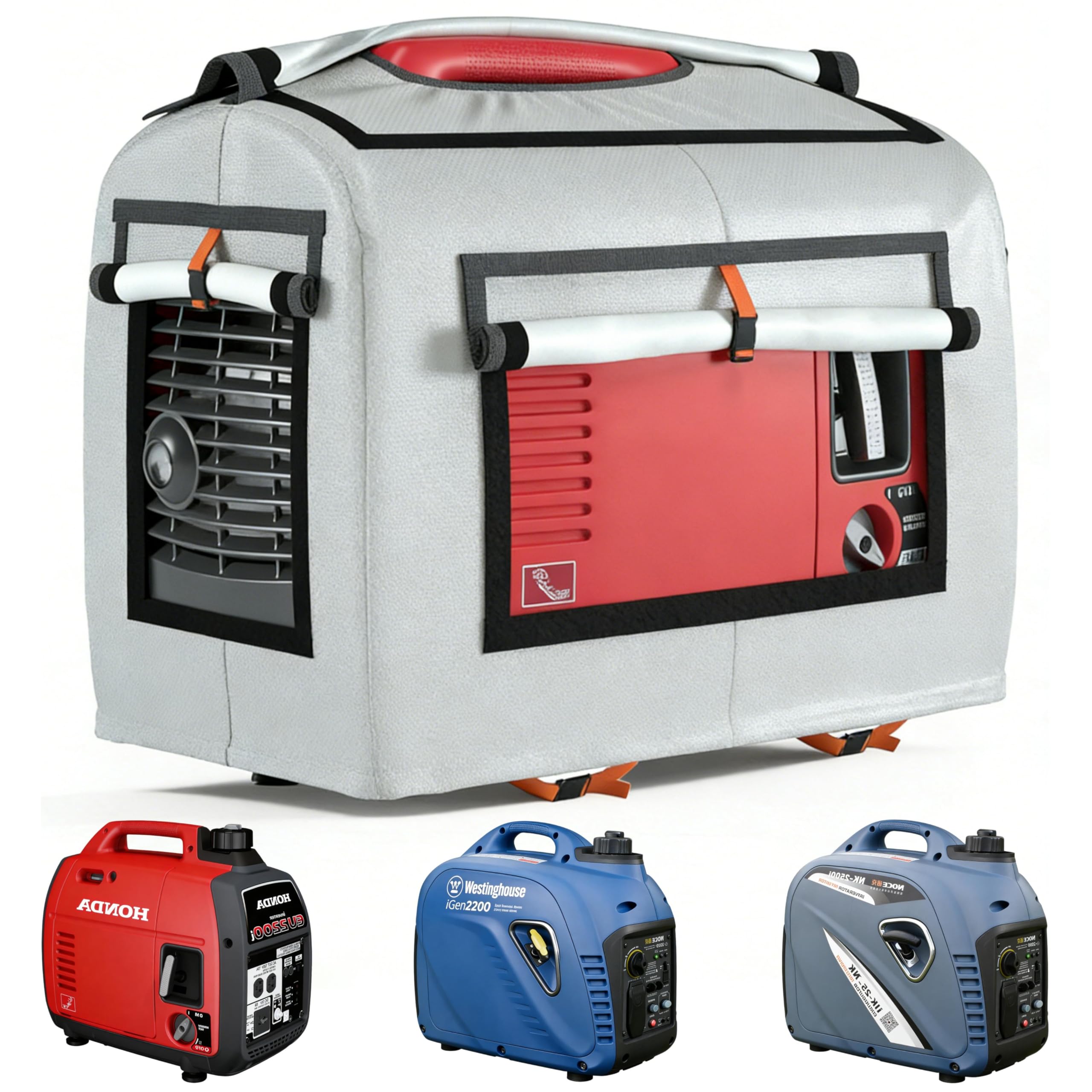 JIAHOO front view cover protecting generator, shows weather protection benefit
