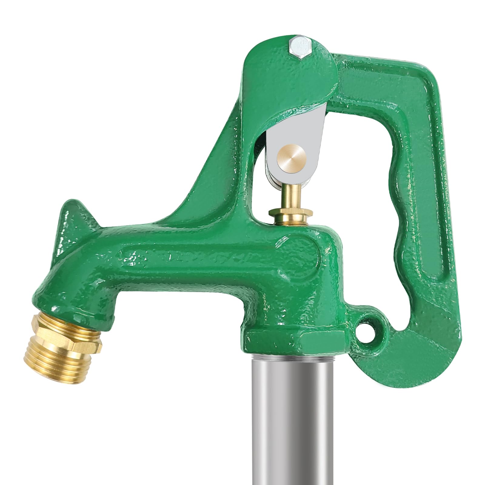 JIANBENKJ closeup of cast iron handle and head for smooth operation and long life