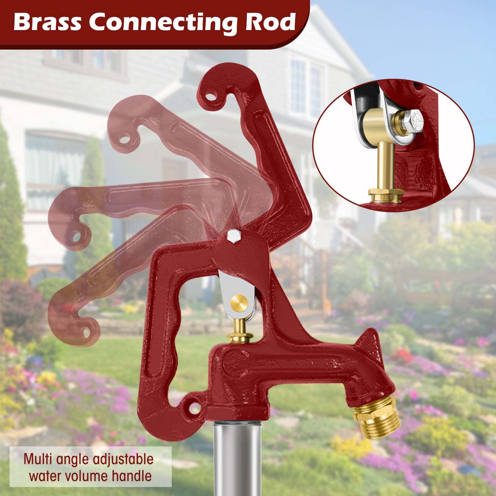 JIANBENKJ hydrant installed in yard showing correct depth and practical outdoor placement