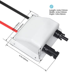 JianHan close-up of prewired male and female solar connectors for fast secure connections