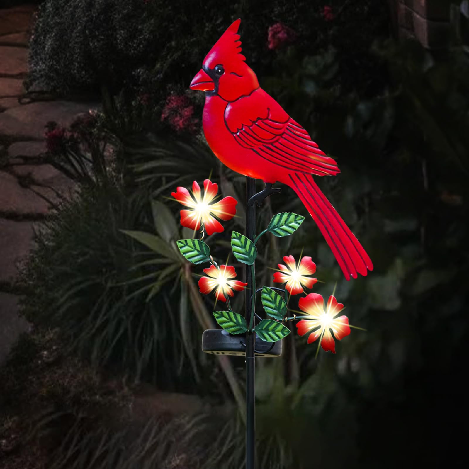 Jiasku cardinal front view showing bright red finish and decorative detail