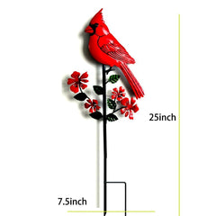 Jiasku cardinal stake lit at night providing soft pathway glow