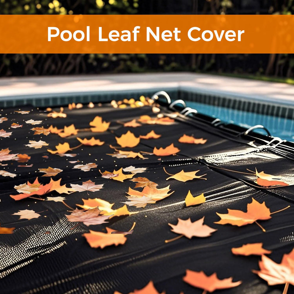 JIAYECHQI folded pool net in storage bag for compact offseason storage