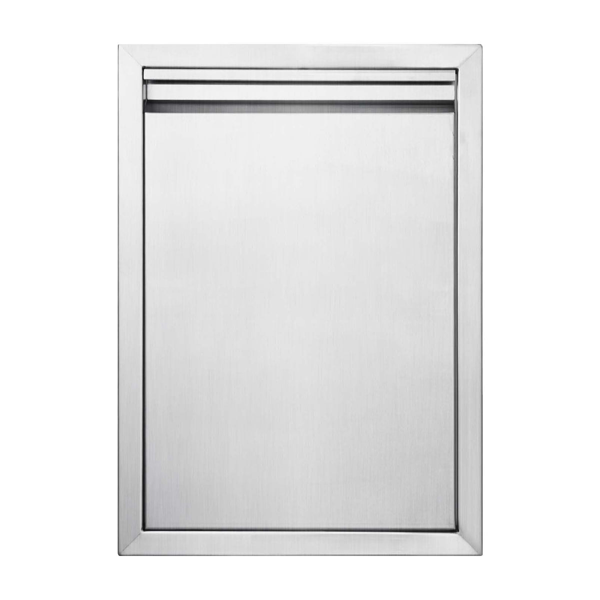 JIE JIN front view access door showing sleek exterior and weatherproof benefit