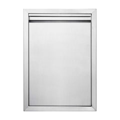 JIE JIN front view access door showing sleek exterior and weatherproof benefit