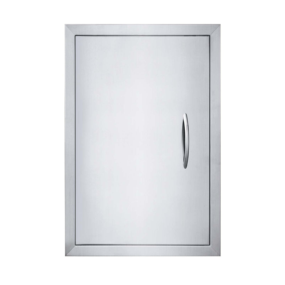 JIE JIN front view of stainless steel access door showing clean modern look and durability