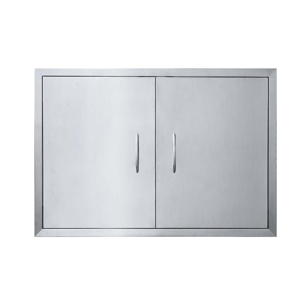 JIE JIN front view double doors showing clean modern access and durable construction