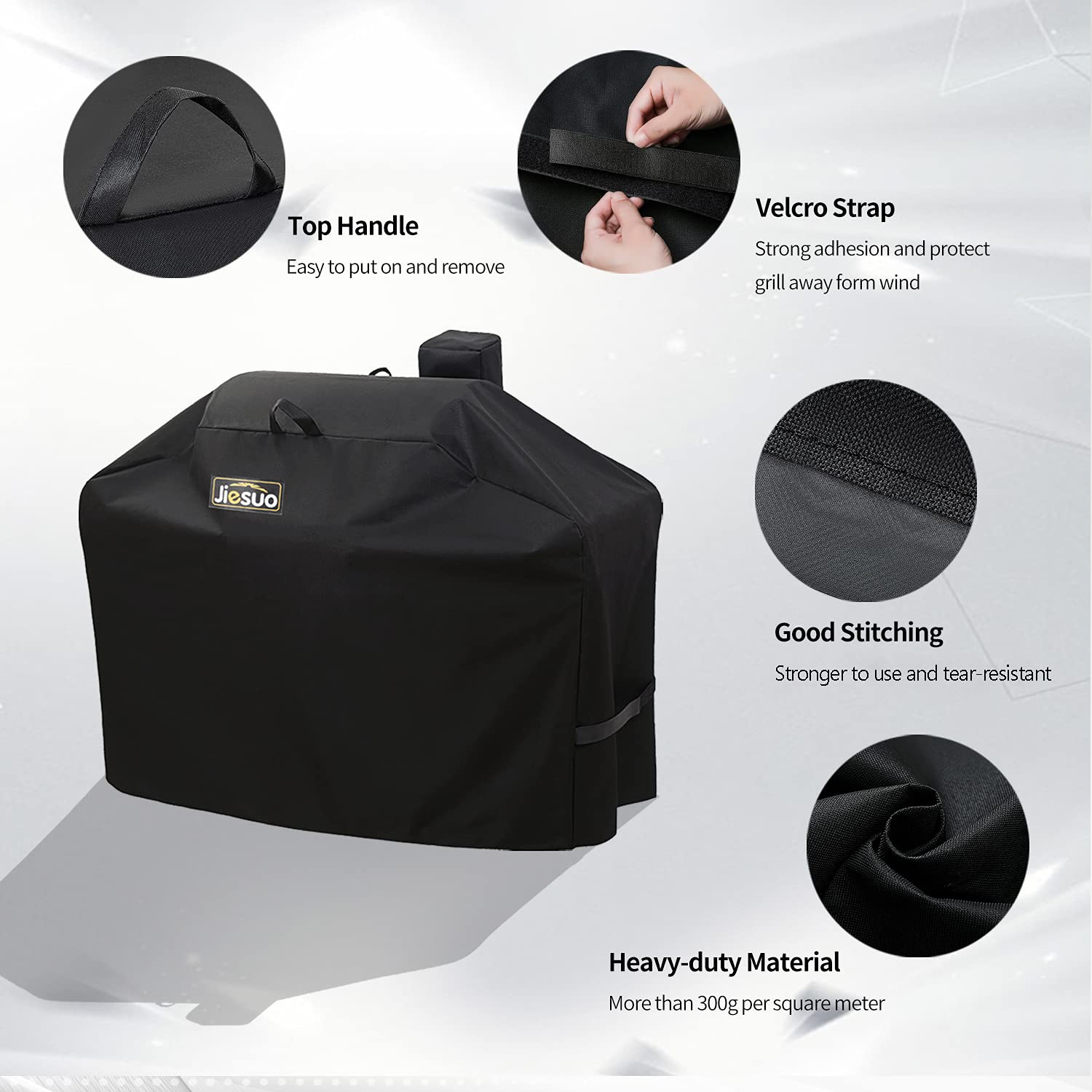 JIESUO PVC lining detail showing waterproof layer to keep grill dry and protected