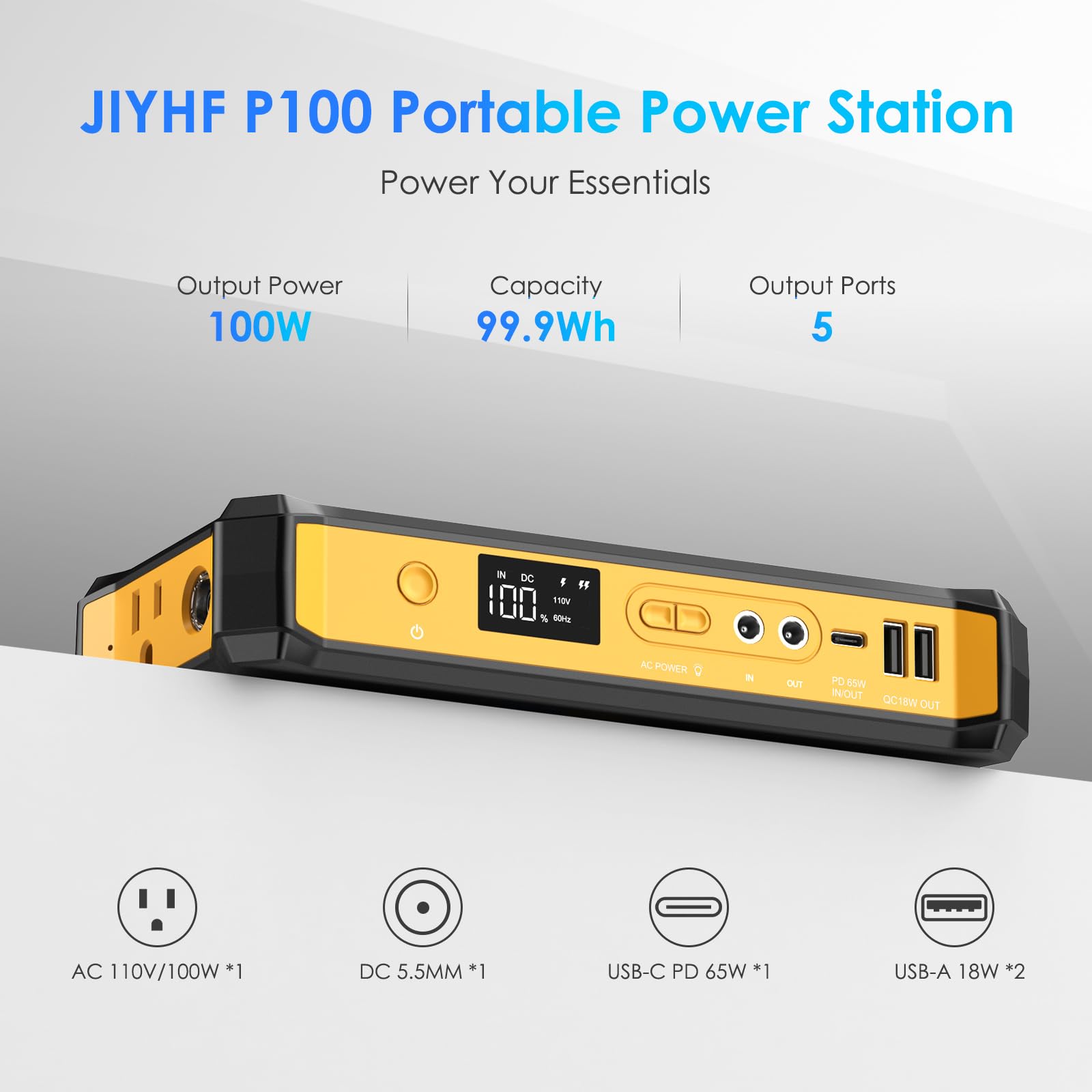 JIYHF powering lights and devices at campsite for reliable off-grid power