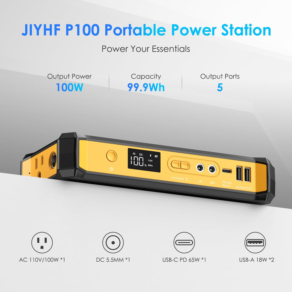 JIYHF powering lights and devices at campsite for reliable off-grid power