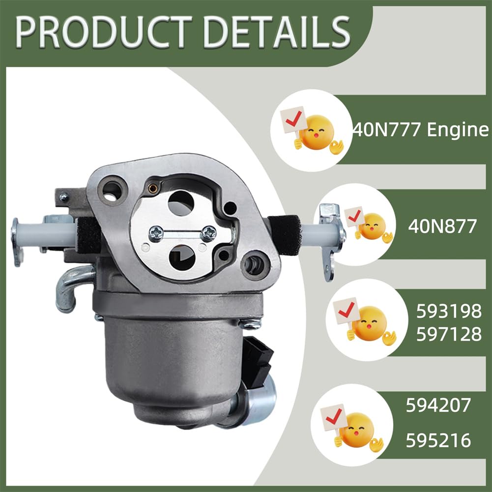 JIK carburetor with gaskets and fuel filter included for installation