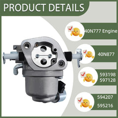 JIK carburetor with gaskets and fuel filter included for installation