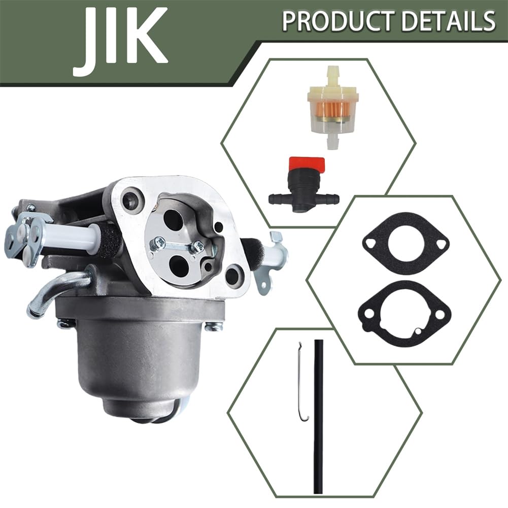 JIK carburetor installed on engine demonstrating correct alignment