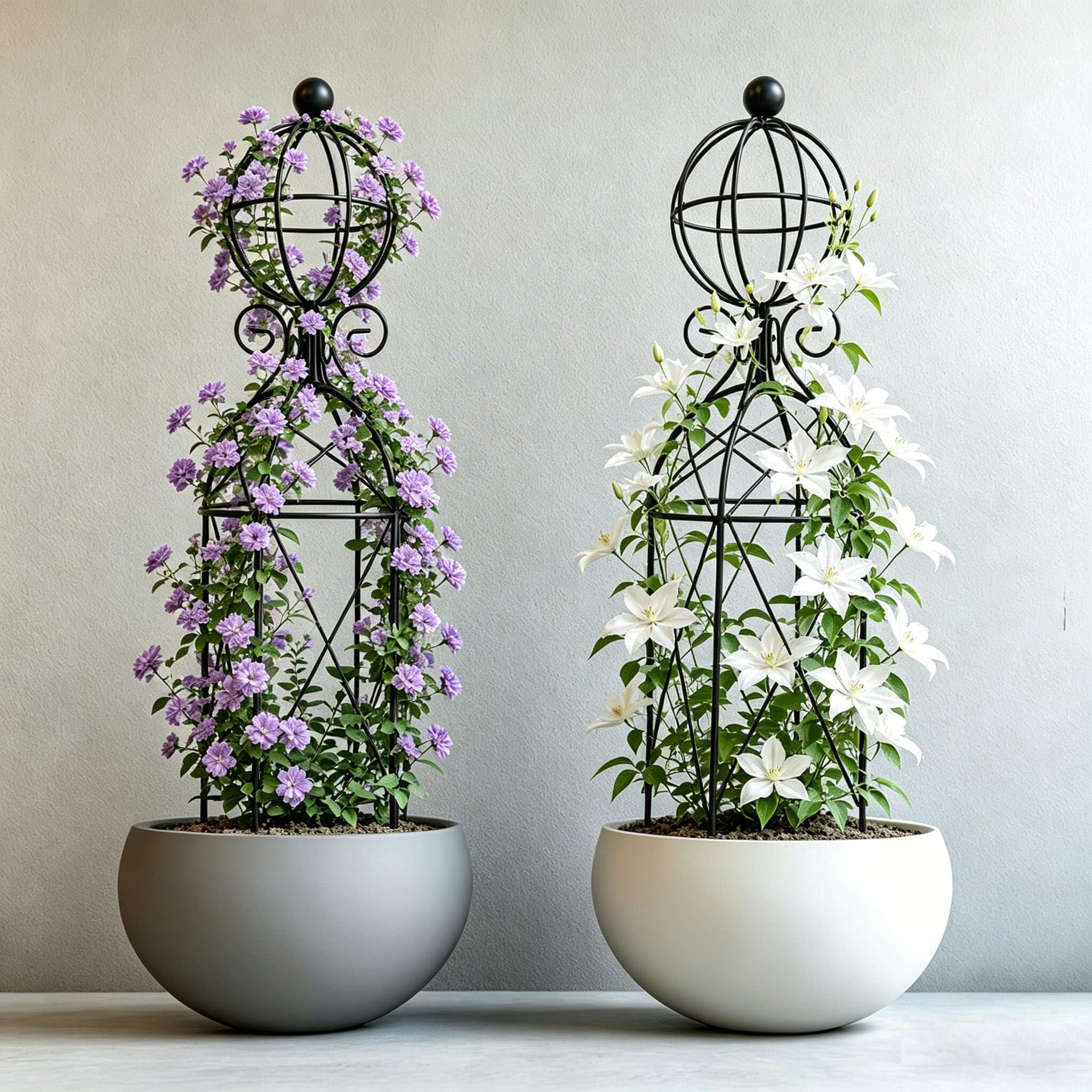 JILLSKY side profile in soil showing sturdy black metal frame and outdoor styling benefit