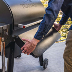 JIN BETTER GRILL PARTS hinge close-up showing sturdy folding mechanism