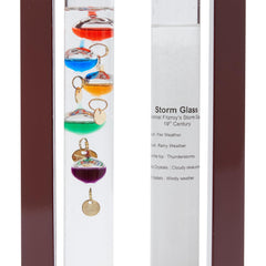 JINGYUE storm glass detail with crystal patterns indicating weather change