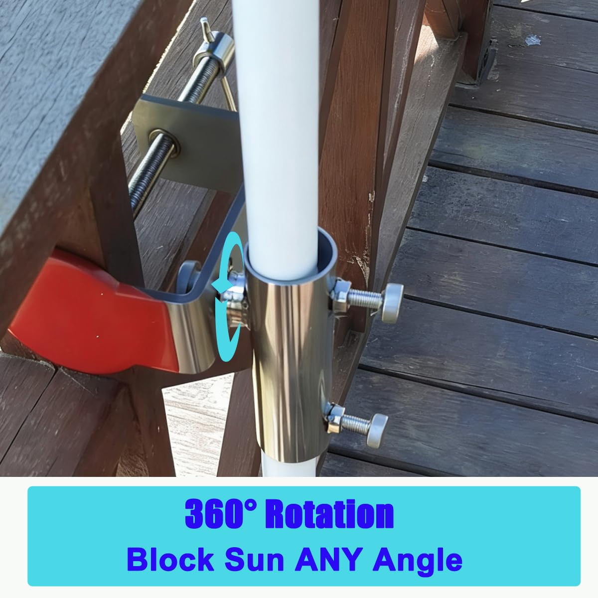 JINHAN close-up of stainless-steel gears and double thumbscrews for secure tightening