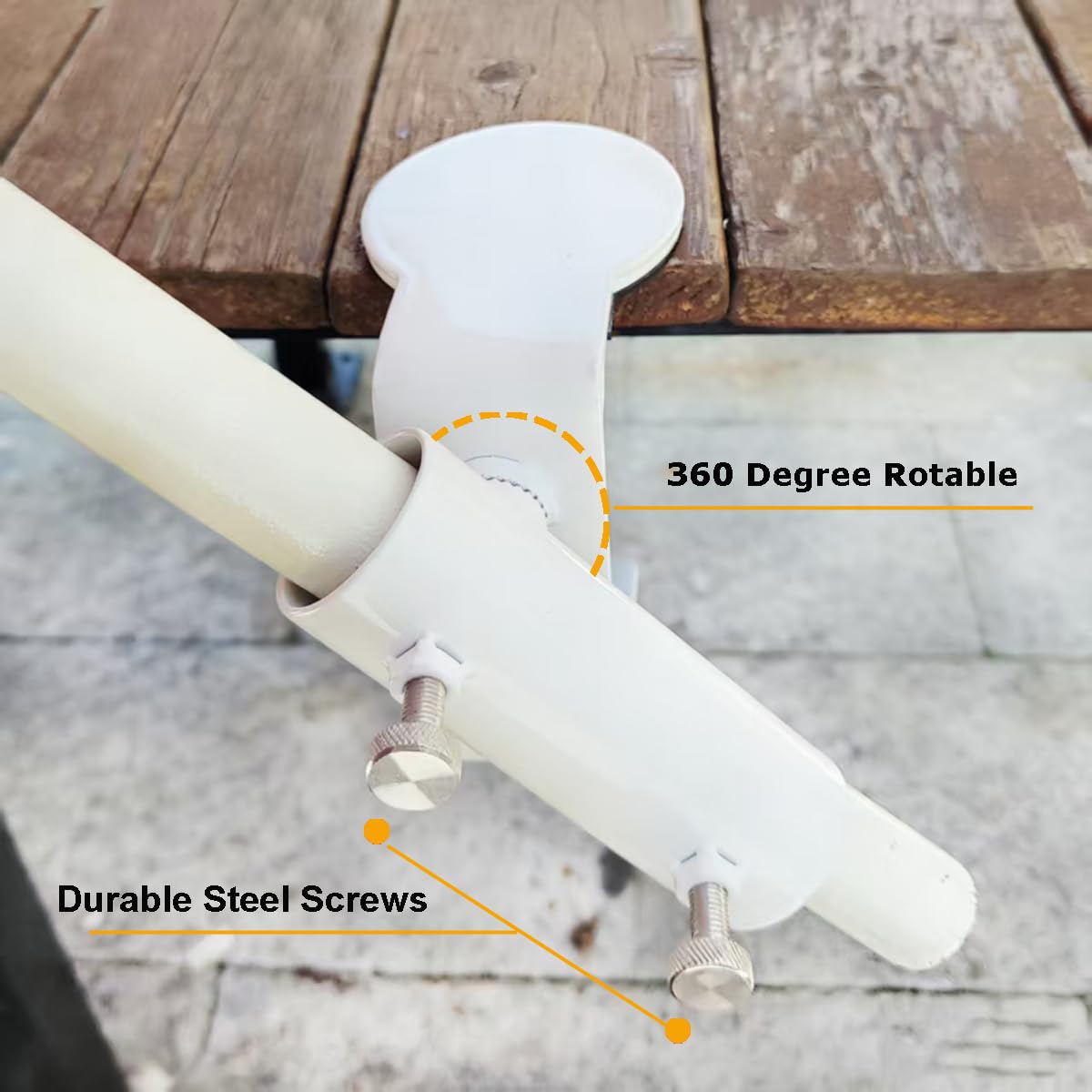 JINHAN clamp in beach tailgate scene creating shaded seating area quickly