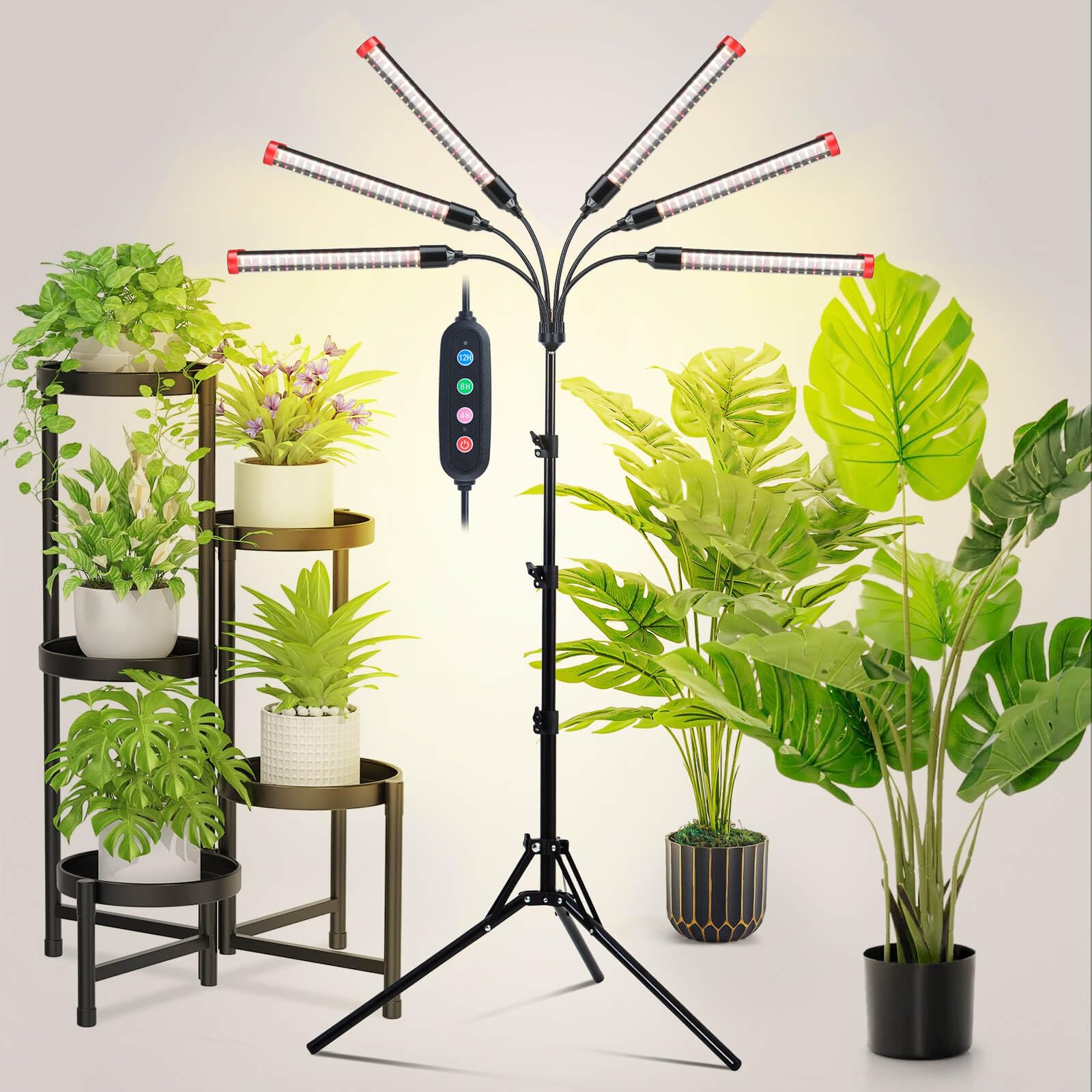 JINHONGTO front view of tall stand light giving wide overhead coverage