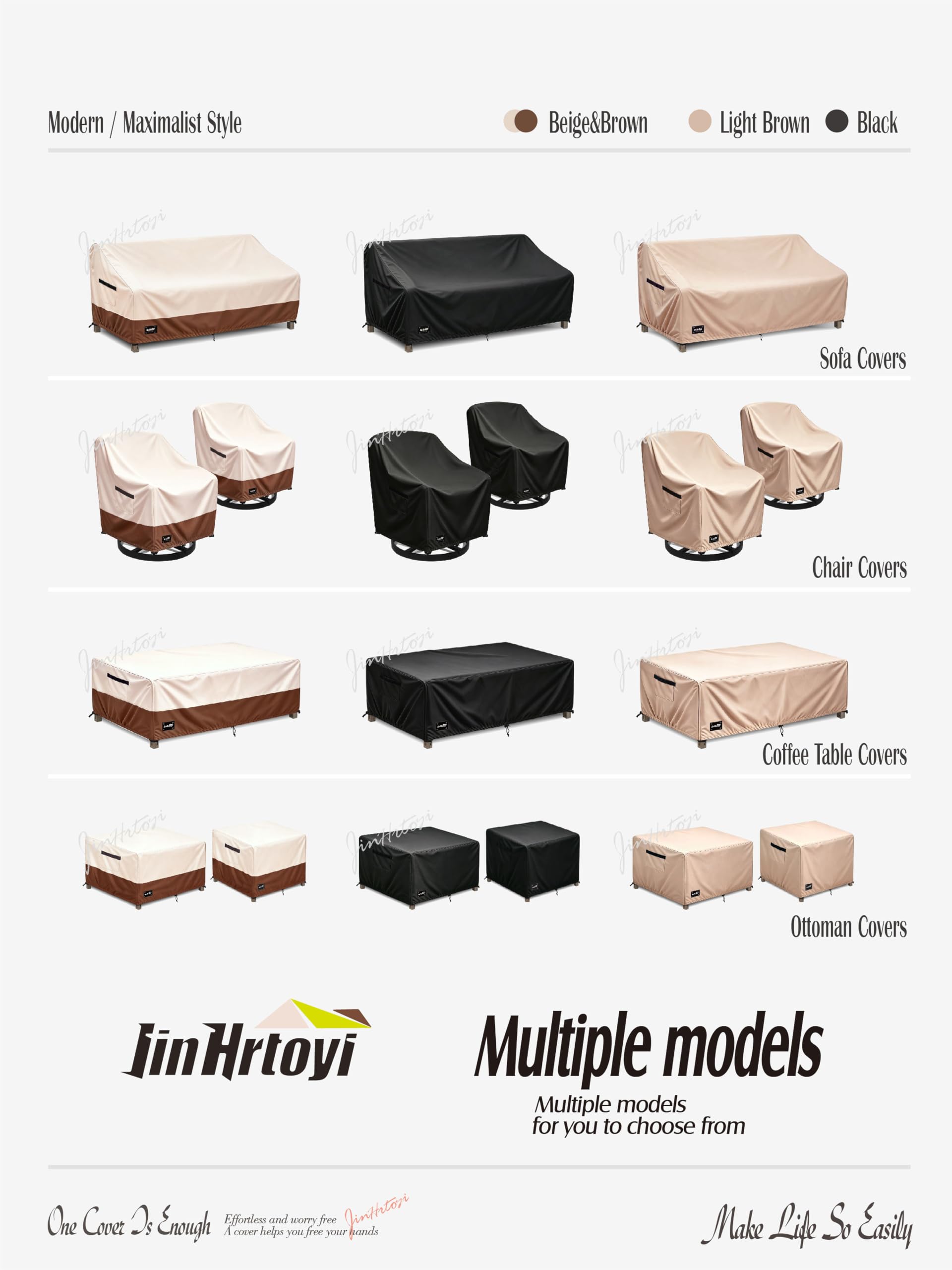 Jin Hrtoyi folded cover in storage bag for compact seasonal storage
