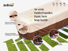 Jin Hrtoyi top-angle showing sealed seams for added water resistance