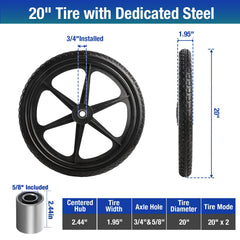 Jinleader photo of hub and bearing steel detail for durable performance