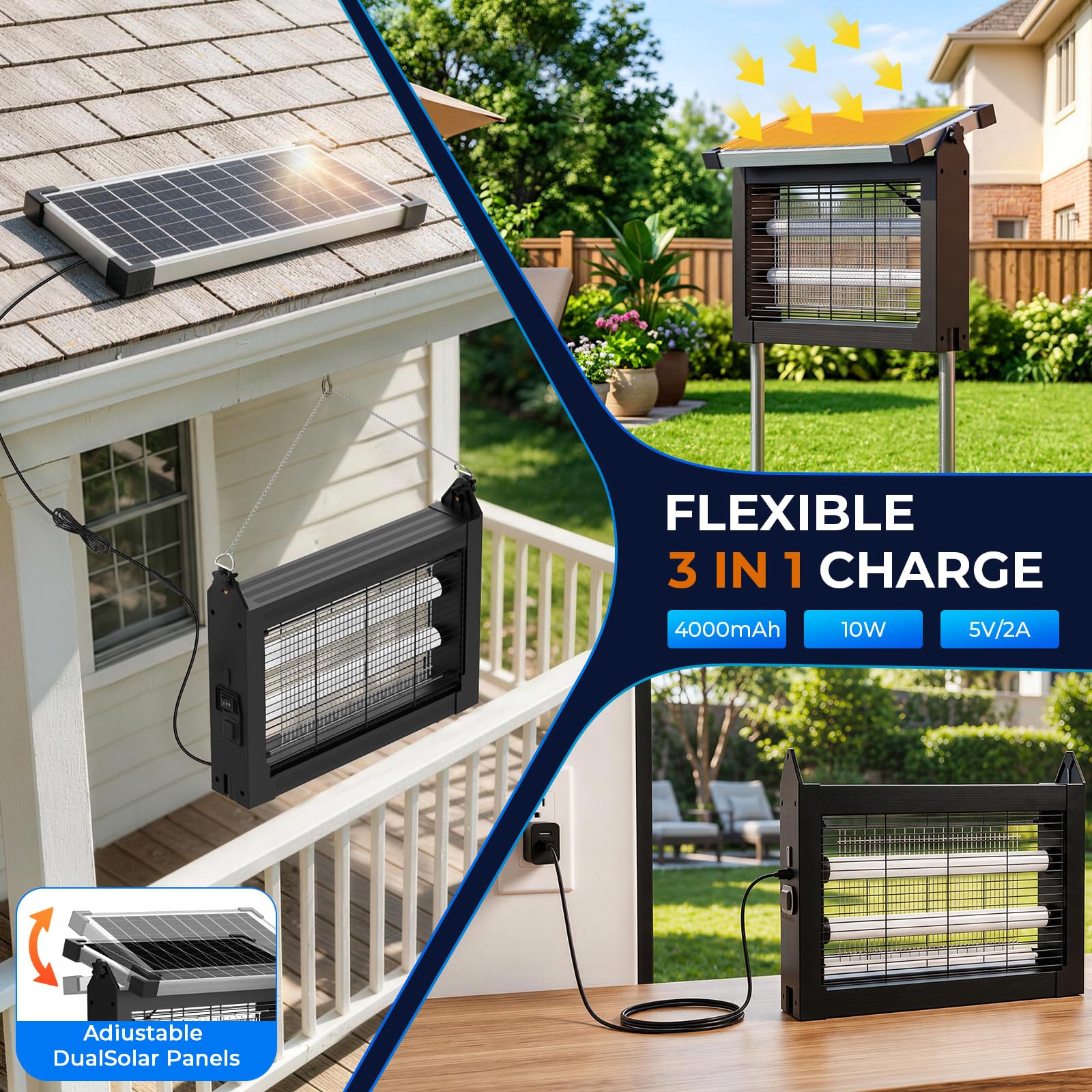Jinyeda close-up of electrified grid, demonstrates powerful 4500V protection
